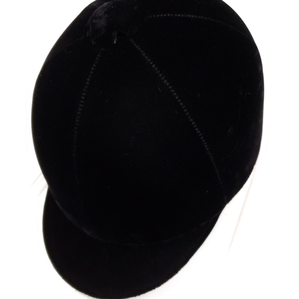 Black Velvet Riding Hat - Picture 5 of 8
